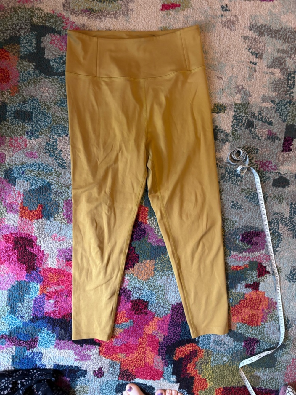 girlfriend collective Olive Green High-Waist Leggings